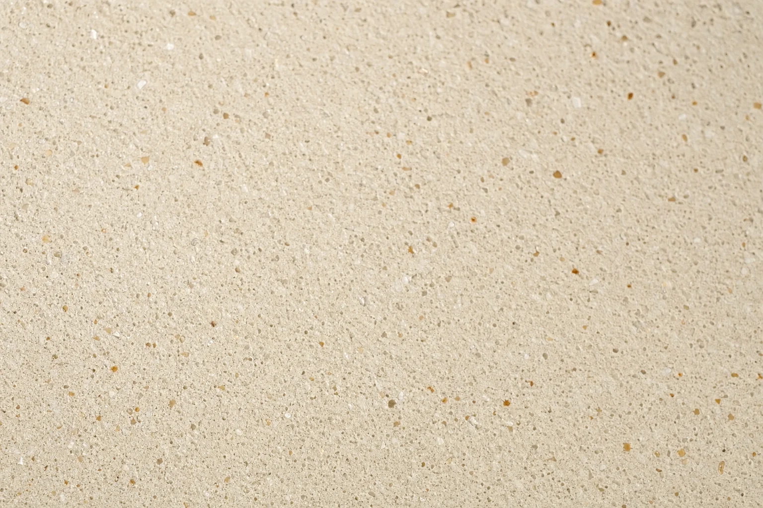 Close-up of cream liquid limestone concrete with a fine non-slip surface