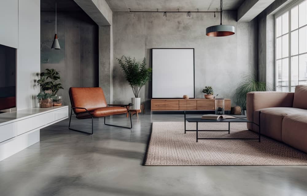 Polished concrete floors are one of the most durable flooring options on the market and require less maintenance than some alternative flooring options.